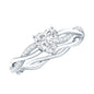 Heart Shape Moissanite Solitaire Promise Ring