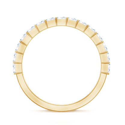 Baguette Cut Diamond Stackable Ring in Shared Prong Setting
