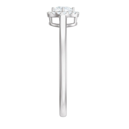 Natural 0.25 Carat Diamond Promise Ring with Certificate