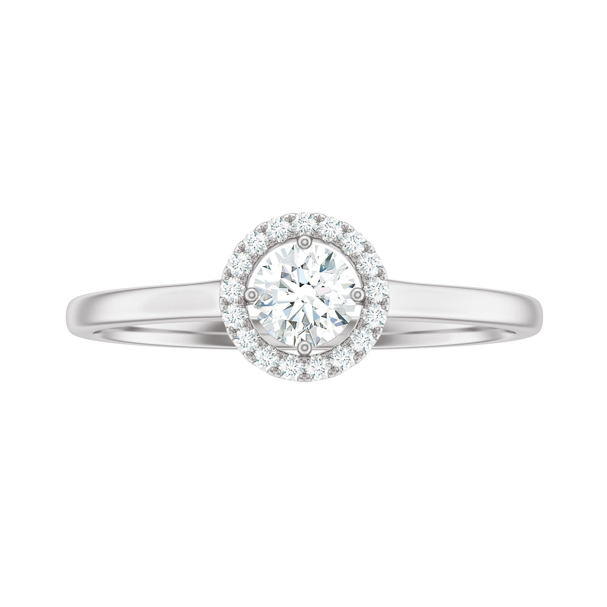 Natural 0.25 Carat Diamond Promise Ring with Certificate