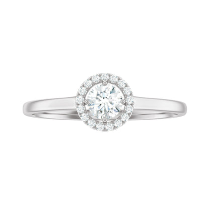 Natural 0.25 Carat Diamond Promise Ring with Certificate