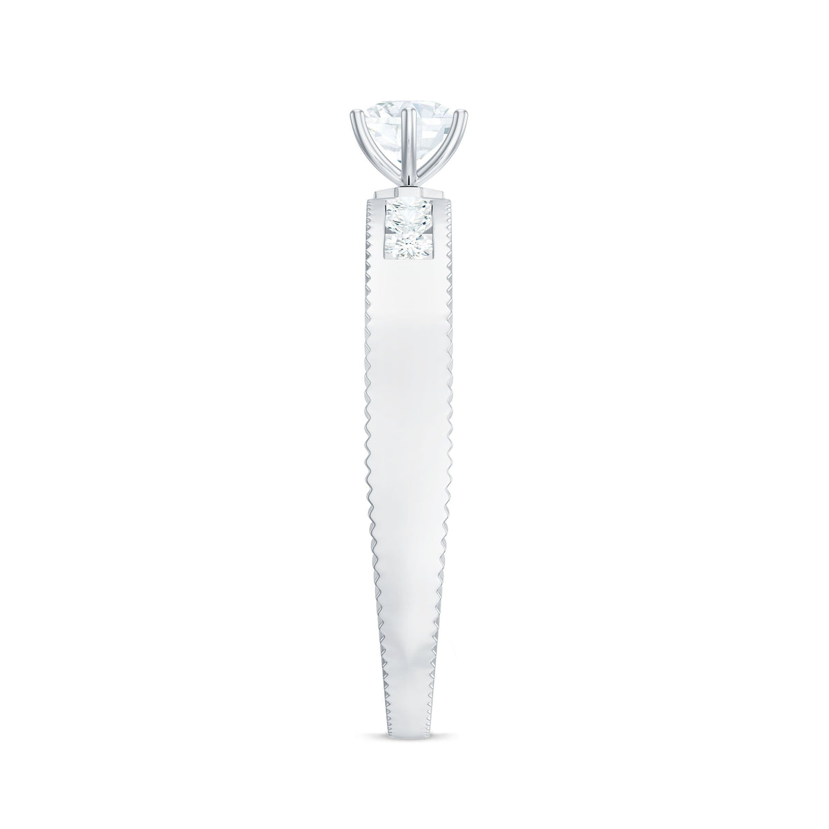 Natural Diamond Solitaire Engagement Ring for Women