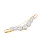 Certified Moissanite Chevron Ring Enhancer for Women