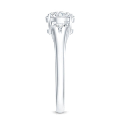 Certified 1.3 Carat Moissanite Promise Engagement Ring