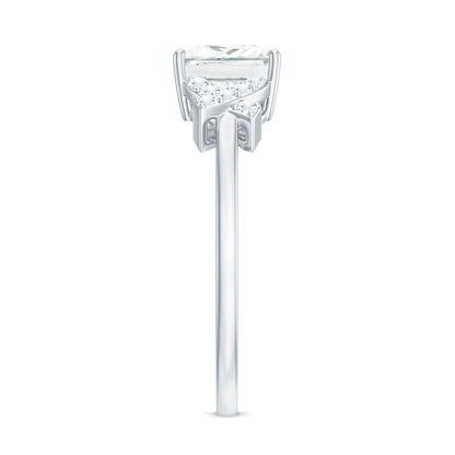 1.2 Carat Princess Cut Moissanite Solitaire Engagement Ring