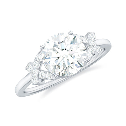 1.3 Carat Brilliant Cut Moissanite Solitaire Engagement Ring for Women