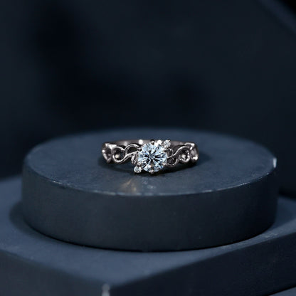Lab Grown Diamond Art Deco Engagement Ring