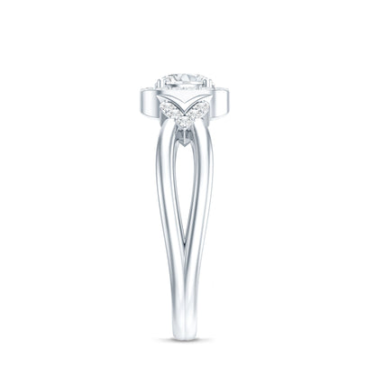 Lab Grown Diamond Halo Engagement Ring