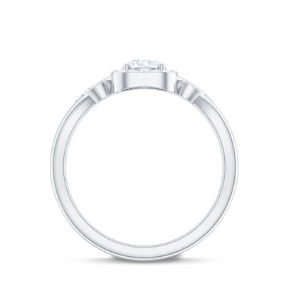 Lab Grown Diamond Halo Engagement Ring