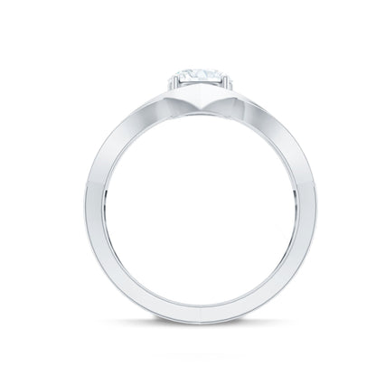 Certified Lab Grown Diamond Designer Solitaire Engagement Ring
