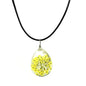 dandelion necklace Lucky WISH Glass Ball Jewelry