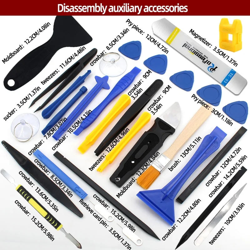 34 in 1 Precision Screwdriver Repair Tool Set | Mobile Phone Tablet Laptop Electronics Disassembly Kit