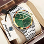 PAAZOMU Original Luxury Men Clock Fashion Luminous Waterproof Chronograph Date Watch For Man Leather Quartz Men's Watches Reloj