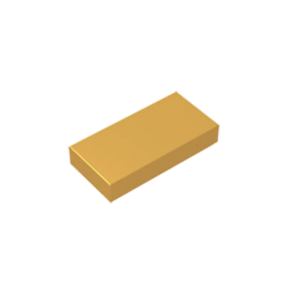Gobricks GDS-566 Tile 1 x 2 with Groove | Compatible Building Block
