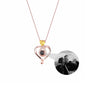 Love with customizable photosProjection Necklace Pendant Jewelry For Lover Girlfriend