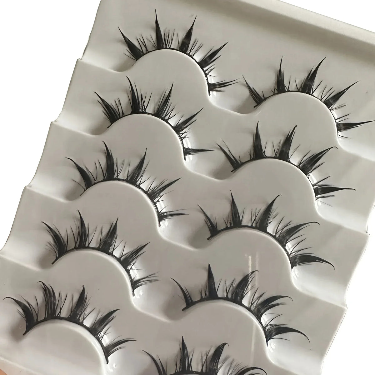 Anime-Inspired False Eyelashes | 5 Pairs Cartoon Eye Faux Lashes for Dramatic Demon Style
