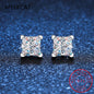1ct D Color Moissanite Square Stud Earrings | Luxury 925 Sterling Silver Jewelry Gift