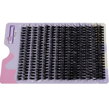 14 Rows 280 Clusters 40D Mix 9-16mm Cluster Lashes Extension | Natural Thick Strip Lashes