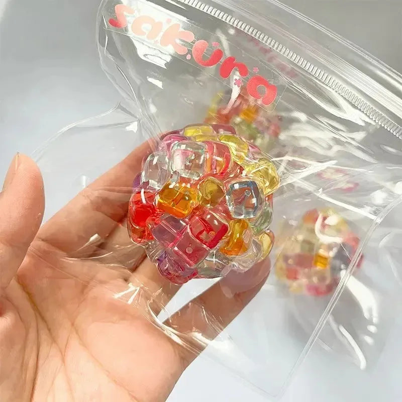 Squishy Balls Ice Beads Stress Relief Toy | Super Soft Sensory Fidget Toy for Kids Adults
