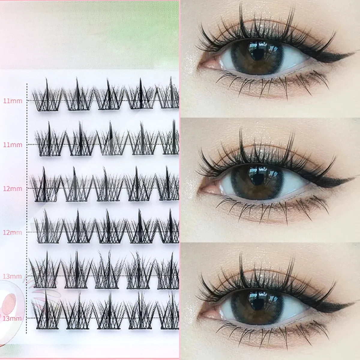 Glue Free False Eyelash | Natural Style Reusable Lashes for Beginners