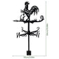 Metal Weather Vane Rustproof Cartoon Animals Sea Rover Wind Direction Indicator for Outdoor Patio Roof Gardens Decoration New