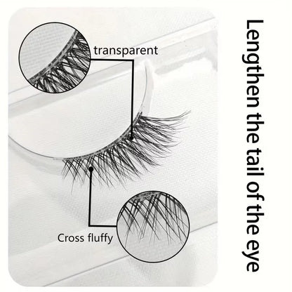 Natural Look Curly Half Lashes | 5 Pairs for Volume and Definition