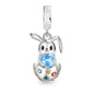 European Summer Blue Series Turtle Flower Pendant Fit S925 European 925 Sterling Silver Bracelet Bangles Necklace