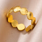 Starfish Shell Stainless Steel Open Rings For Women Fashion Gold Color Finger Ring Trendy Summer Beach Vacation Ocean Jewelry