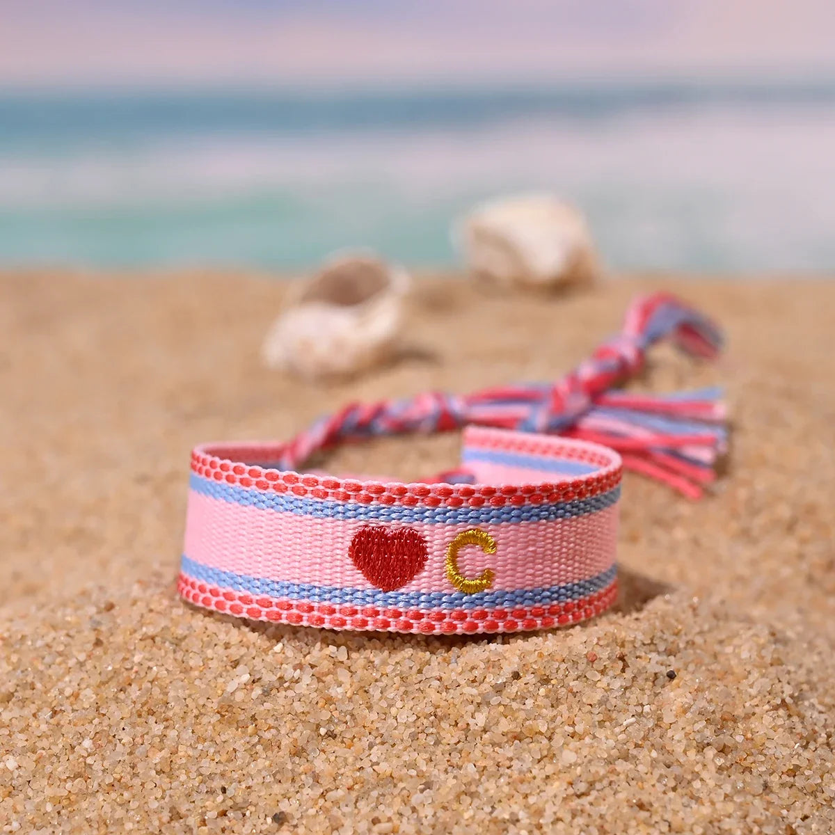 Handwoven Initial Letter Bracelet | Personalized Friendship Gift for Women