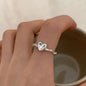 VENTFILLE 925 Sterling Silver Geometric Multilayer Round Bead Ring | Fashion Punk Temperament Jewelry
