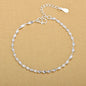 8 Inch 18K Gold Bracelet 5MM Sideways Chain Bracelet For Woman Men Fashion Wedding Engagement 925 Sterling Silver Jewelry Gifts