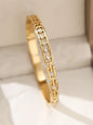 1pieces/set women's wedding jewelry party holiday Valentine's Day gift stainless steel bracelet plated with 18K gold bracelet