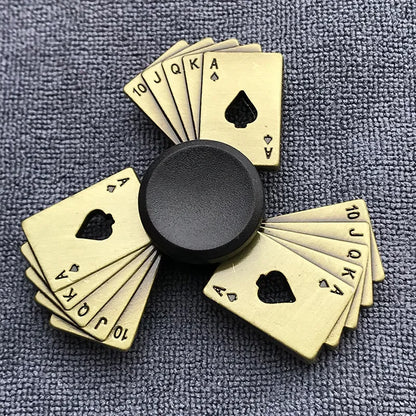Bronze Metal Alloy Fidget Spinner | R188 Mute Bearing Hand Spinner for Stress Relief