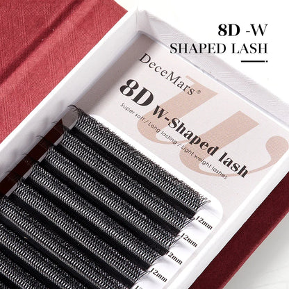 DeceMars 8D W Shaped Eyelash Extension Tray | Salon-Grade Volume Lashes
