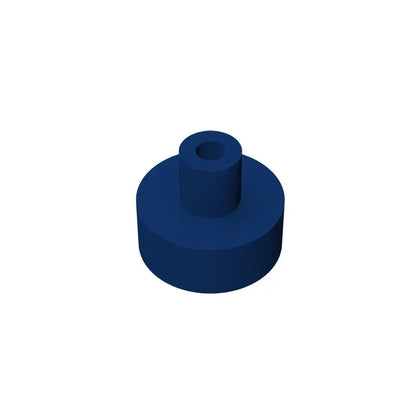 Gobricks Tile Round 1x1 with Bar and Pin Holder | Compatible Building Block