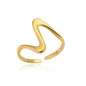 Stainless Steel Exaggerated Big Flower Rings For Women Gold Color Sunflower Finger Ring Female Fashion Aesthetic Jewelry Gift