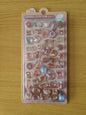 Japanese Anime Food Stamping Seal Fun | 3D Crystal Diamond Sticker Set for Kids