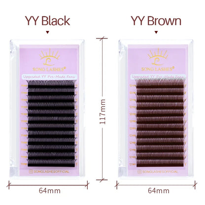 Professional Y Shape Eyelash Extensions | Premade Fans for Salon Use