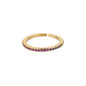 Mini Zircon Green Rings For Women Stainless Steel Gold Color Adjustable Finger Ring Engagement Wedding Christmas Jewelry Gift