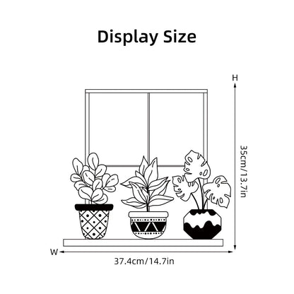 Wall Stickers for Living Room Bedroom | Creative Black Heart Book World Ladder Tree Wall Decals