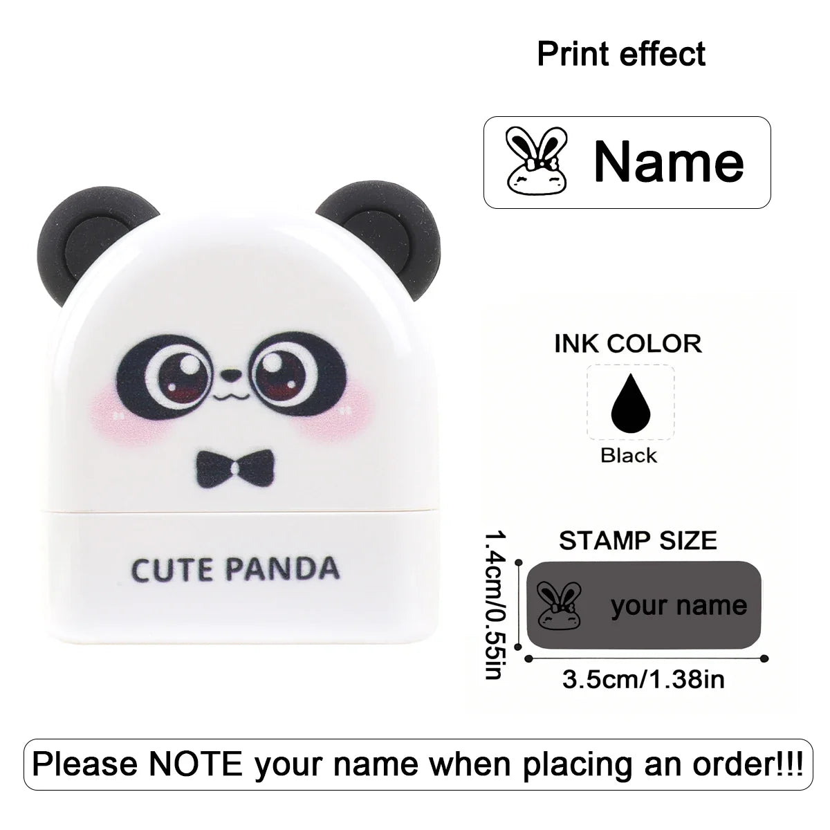 Personalized Animal Name Stamp | Custom Waterproof Clothing Label for Kids