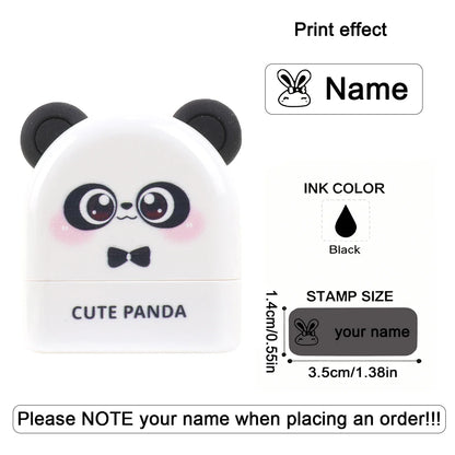 Personalized Animal Name Stamp | Custom Waterproof Clothing Label for Kids
