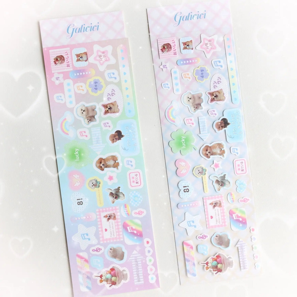 Sweet Animal Stickers | Sparkling Glitter Decals for Journaling and Scrapbooking