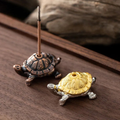 Metal Turtle Snail Shape Incense Holder | Alloy Animal Incense Burner for Home Decor