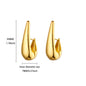 Elegant Square Earrings for Women Girls Stainless Steel Hoop Earrings Luxury Wedding Engagement Aesthetic Jewerly aretes