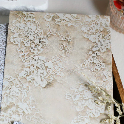 Vintage Lace Scrapbook Paper Set | 30 Sheets for Junk Journaling