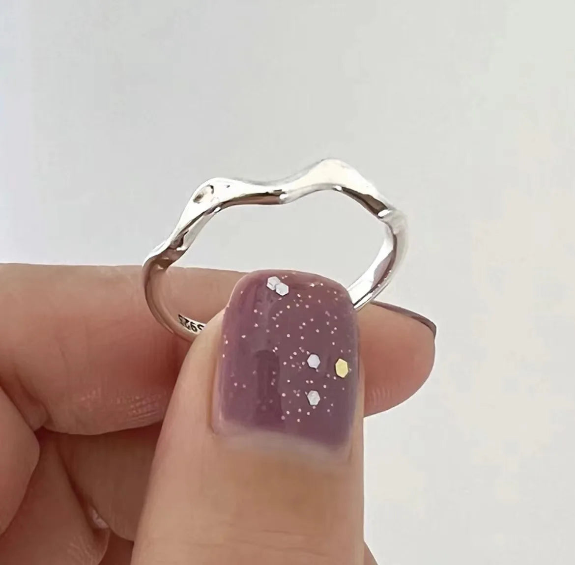 VENTFILLE 925 Sterling Silver Geometric Multilayer Round Bead Ring | Fashion Punk Temperament Jewelry