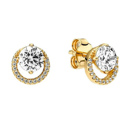 European New 925 Silver Butterfly Flower Stud Earrings, Fit Women's Festival Exquisite Charm Jewelry Gifts
