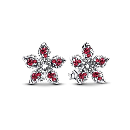 European New 925 Silver Butterfly Flower Stud Earrings, Fit Women's Festival Exquisite Charm Jewelry Gifts