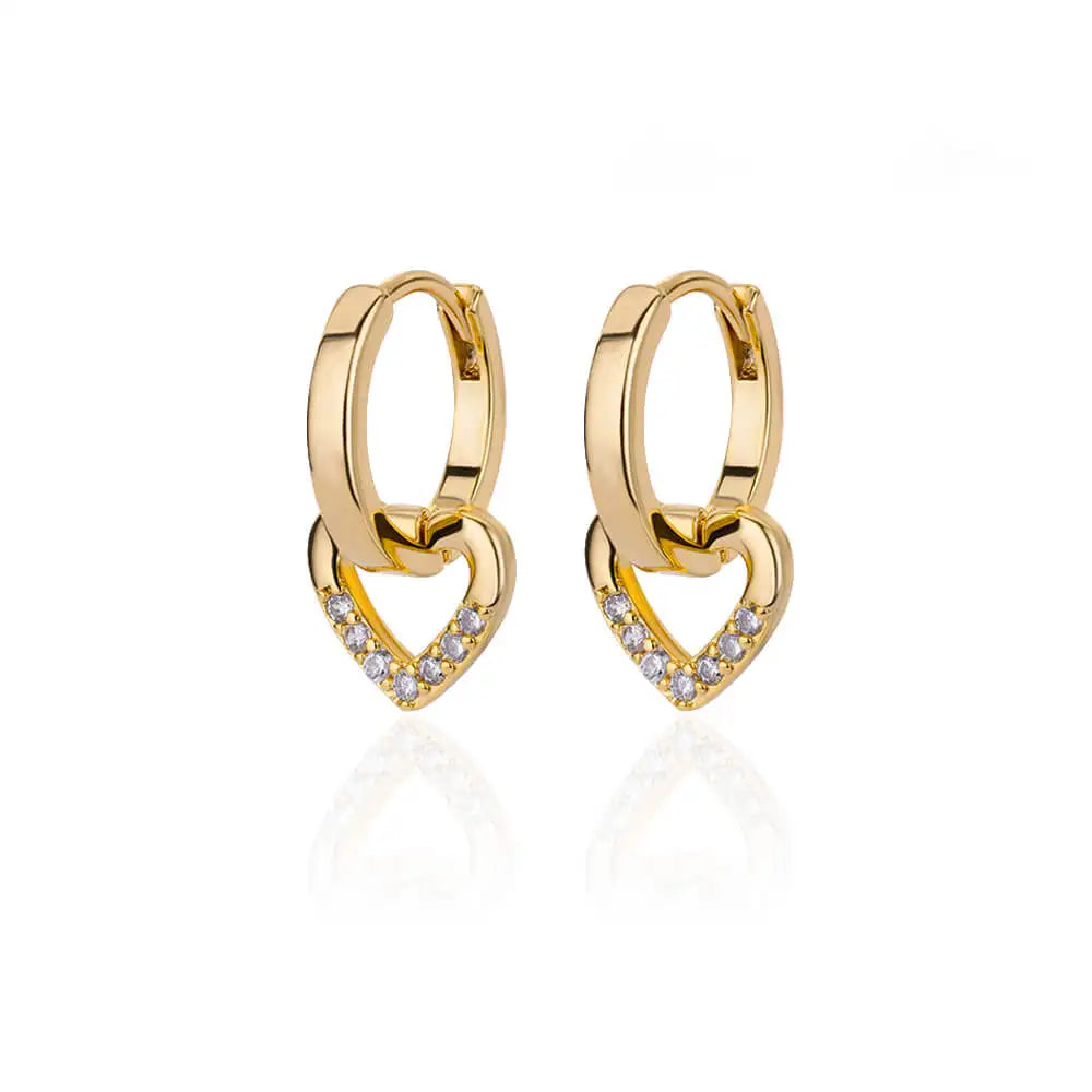 Vintage Round Stainless Steel Hoop Earrings For Women Gold Plated Earring 2023 Trending Statement Ear Jewelry Christmas Gift